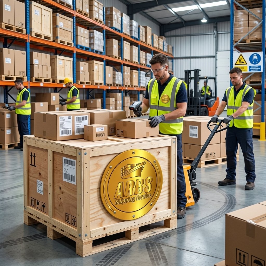 warehouse workers preparing cargo 202607251547